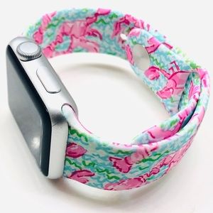 45mm Dual Print Lobster Fish Apple Watch Band